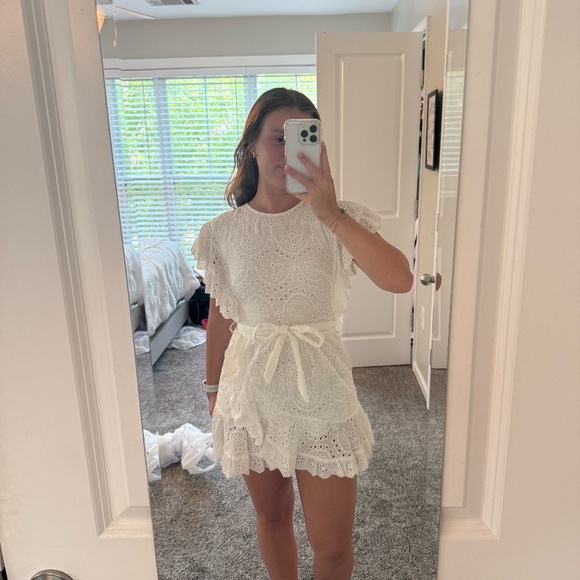 White Lace Hello Molly Dress - Picture 1 of 4